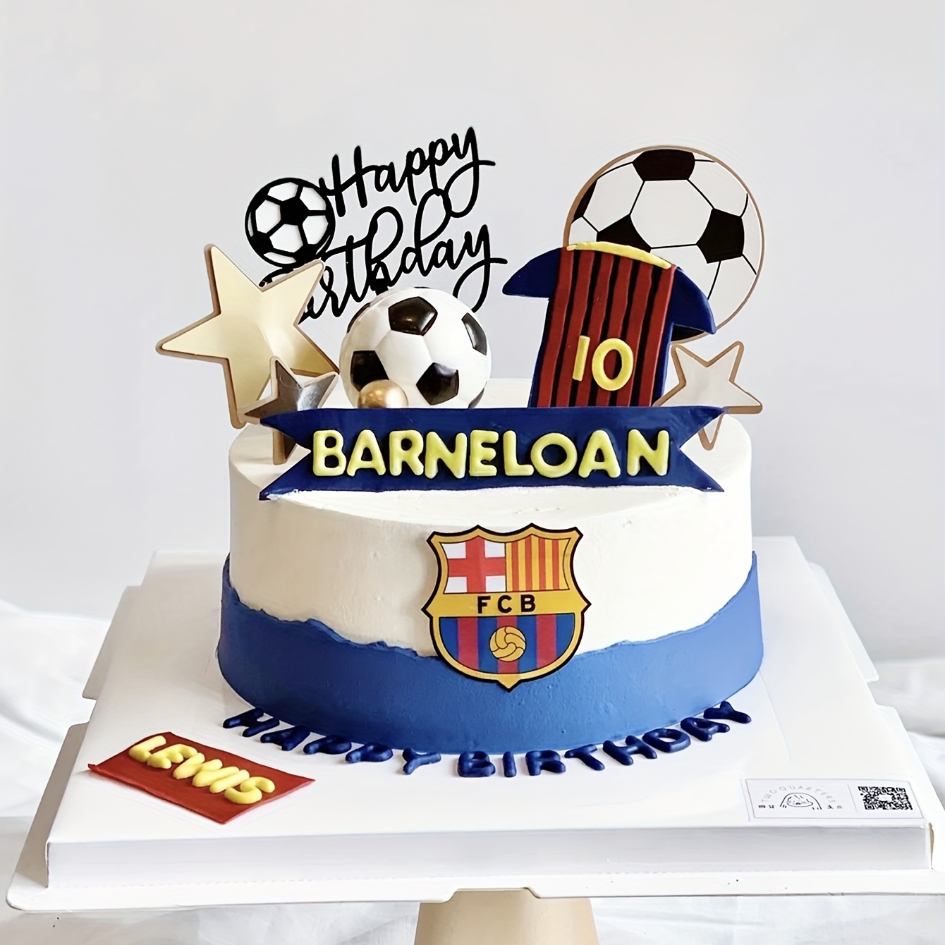 Lot de 8 décorations de gâteau de football, pour gâteau, décoration de  gâteau d'anniversaire de football avec 6 joueurs de football pour  décorations
