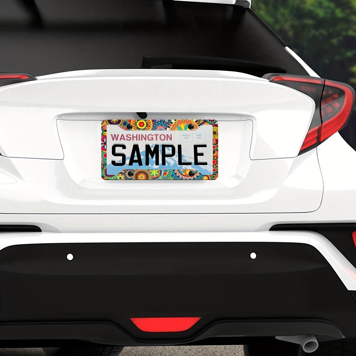 Luxury Abstract License Plate Frames