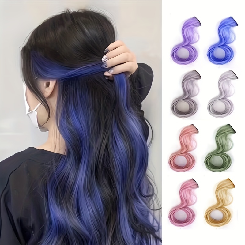 10 Colors Extension Hair Clips Polyester Hair Accessories - Temu