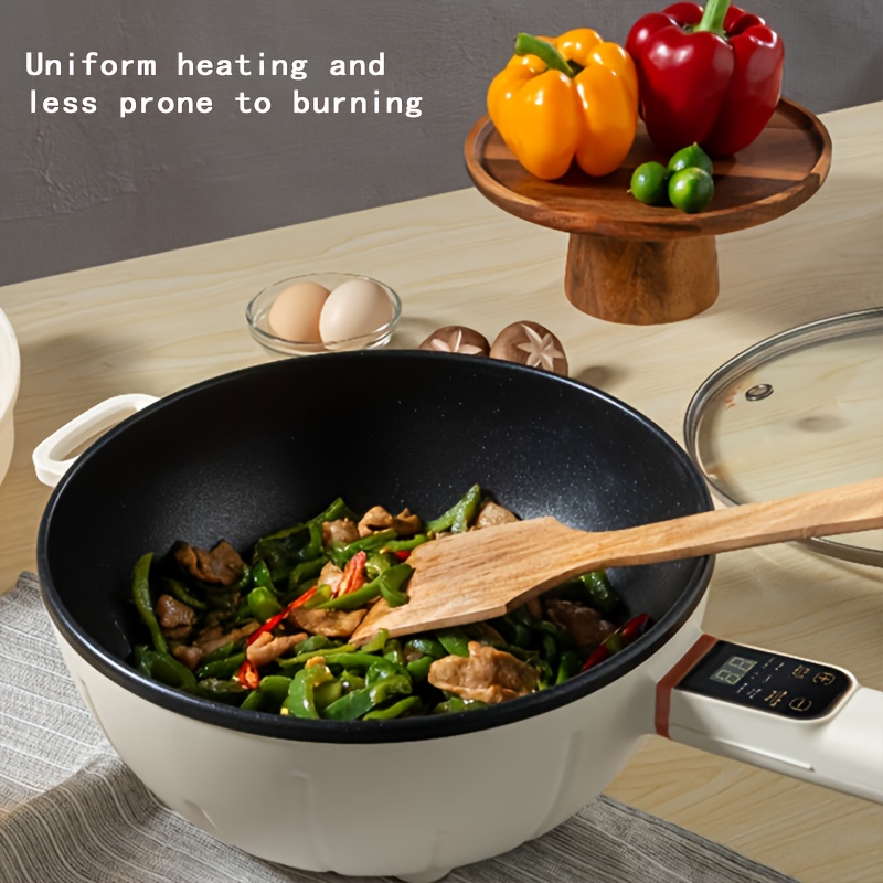 1pc Multifunctional Electric Cooking Pot Smart Mini Electric Frying Pan  Dormitory Electric Frying Pan Integrated Electric Heating Pot Food  Supplement