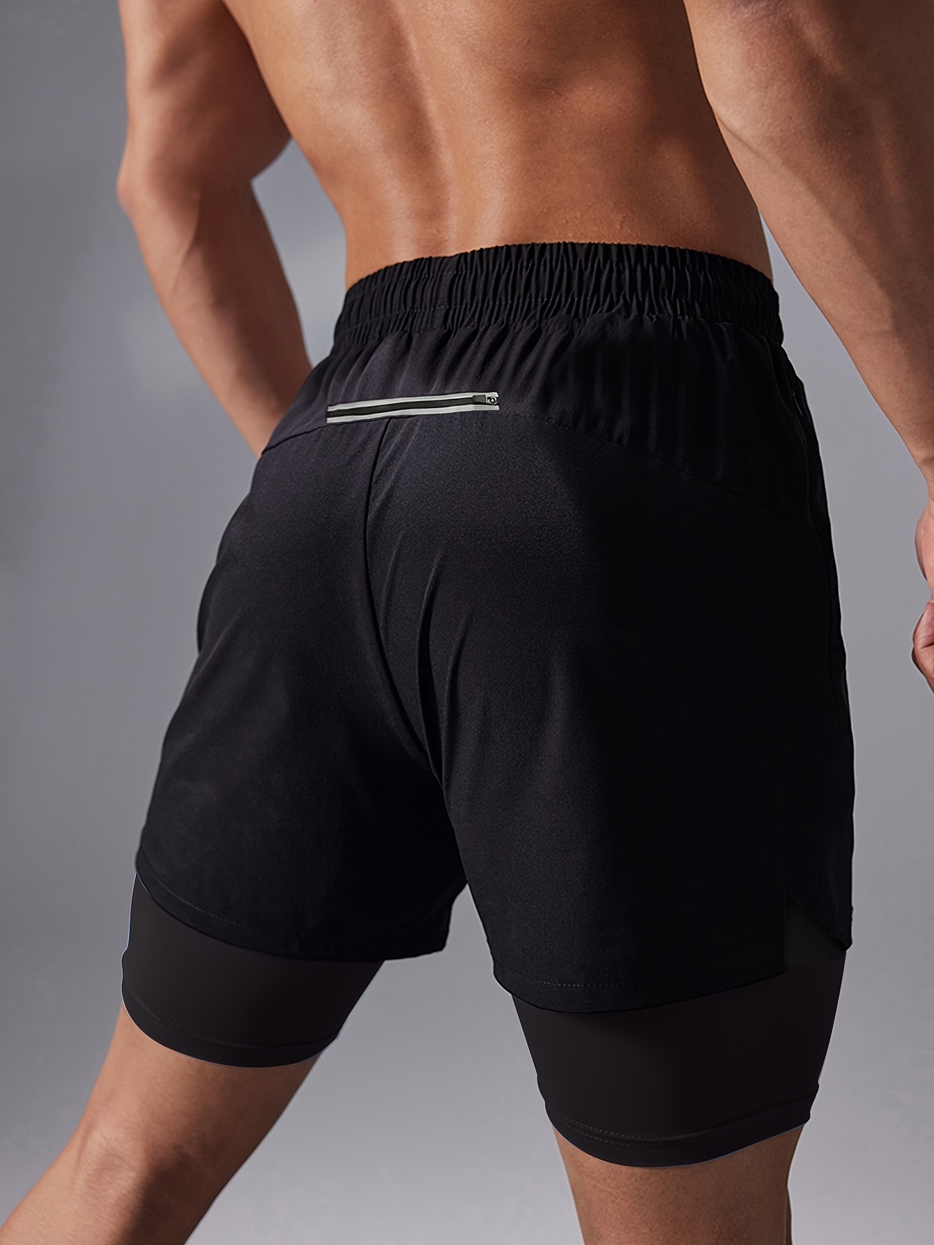 Short Sport Homme Confortable Avec Poches - Short Gym Course Plein Air Ajusté
