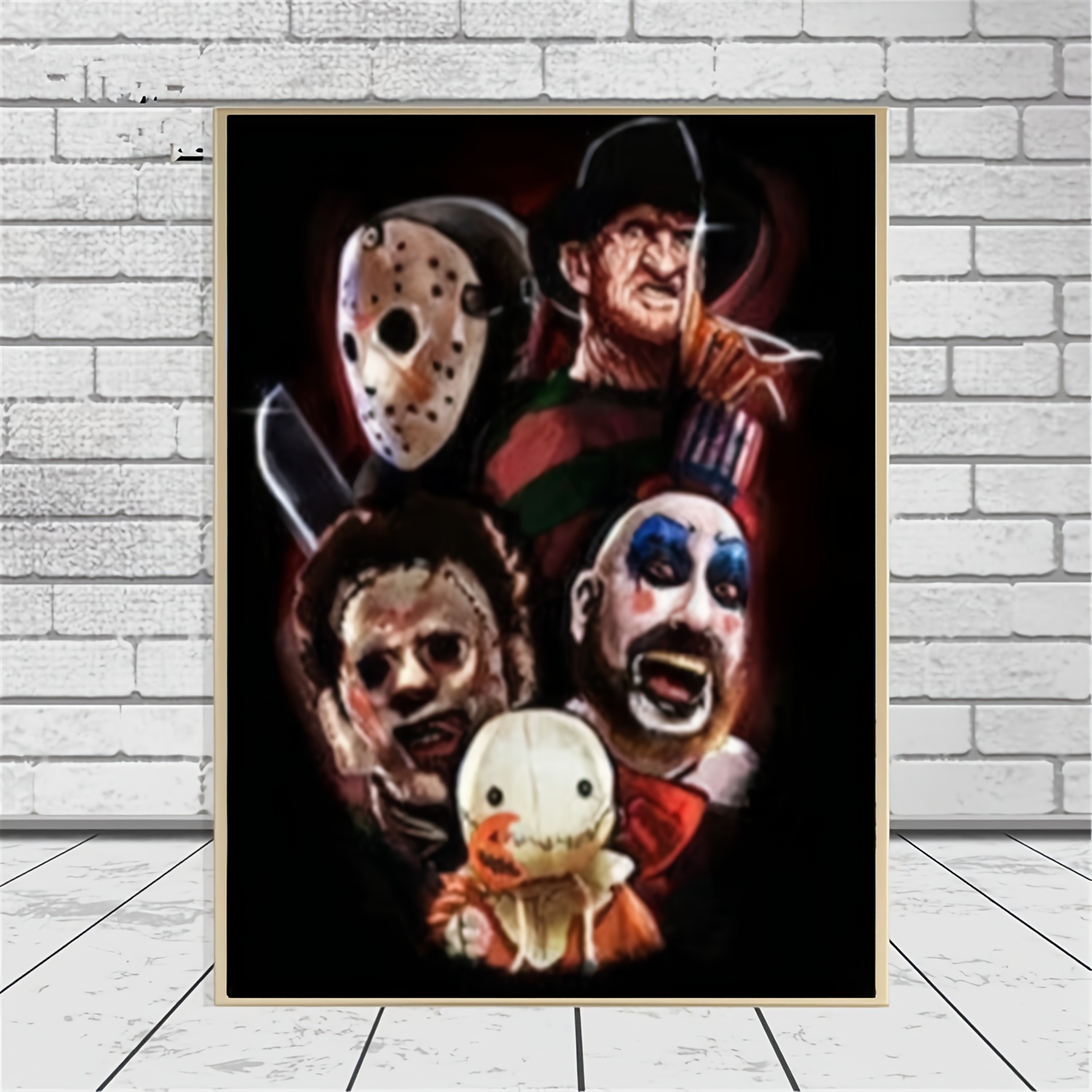 5D Diamond DIY Painting Embroidery Drill Cross Stitch Horror Movie Mask