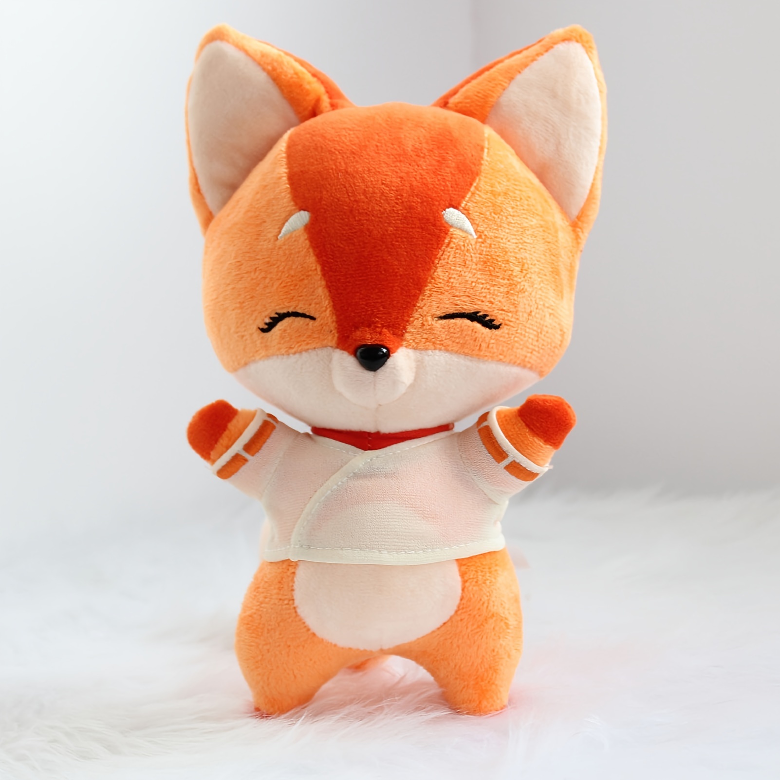 Home Decor Miniature Squatting Cute Sleeping Fox Toys Animal Accessories