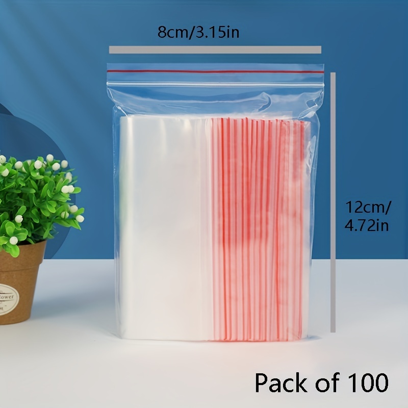Clear Zipper Bag Plastic Zipper Bags sealed Food Storage Zip - Temu