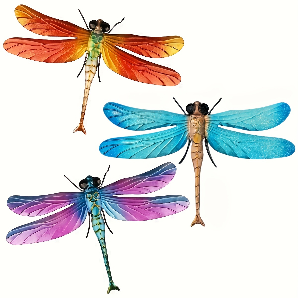 Metal Dragonfly Wall Decor Outdoor Dragonfly Wall Art - Temu Canada