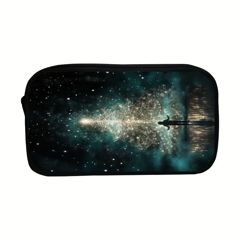 Galaxy Pencil Cases Classic Space Star Galaxy Pen Holder Bag Student Large  Storage Students School Zipper Pencilcases