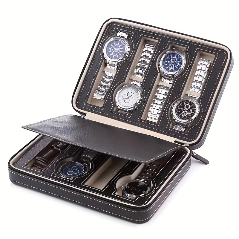 Caja para guardar relojes  Wrist watch, Leather watch box, Watch display  case