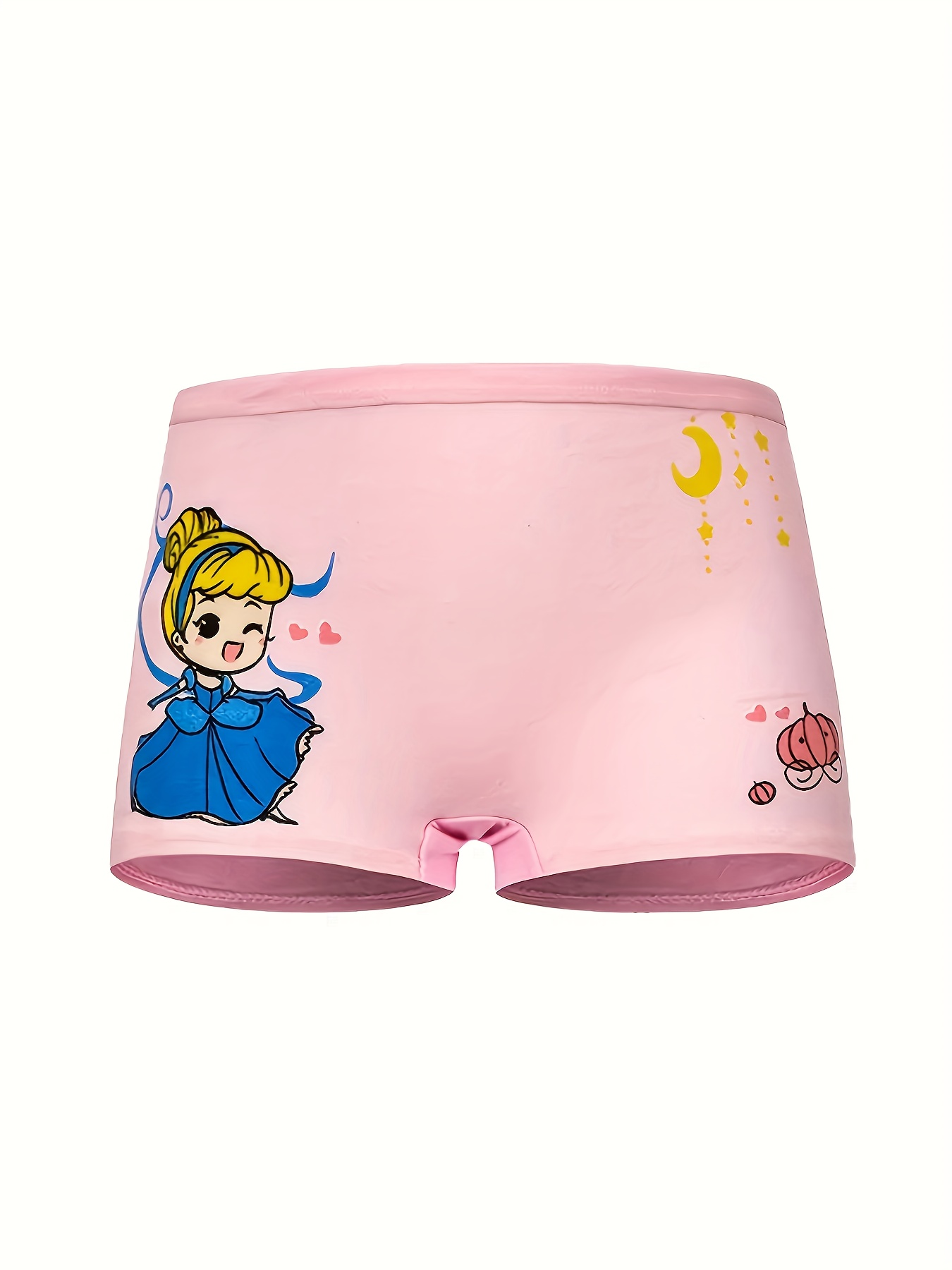 4Pcs Toddler Girls Cotton Boxers Random Cartoon Princess Print Cute  Bottoming Underwear Cotton Soft Comfy Breathable Kids Panties For All  Seasons