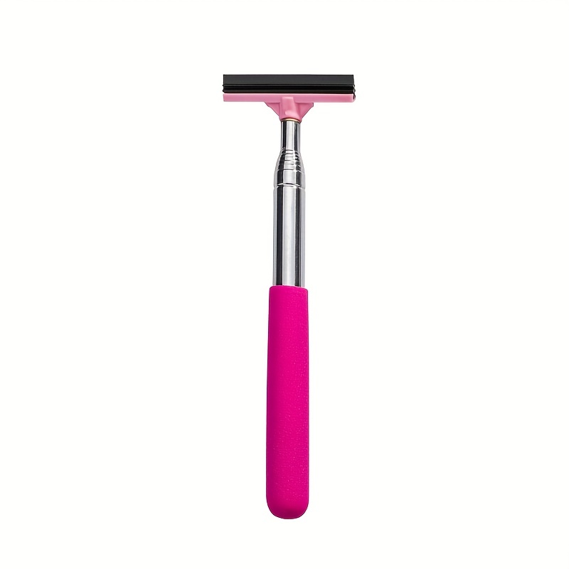 Car Rearview Mirror Wiper, Multifunctional Car Mirror  Telescopic Water Scraper Wiper, Retractable Vehicle Glass Cleaner Tool,  Portable Auto Interior Exterior Accessories Squeegee Cleaner (Pink) :  Automotive