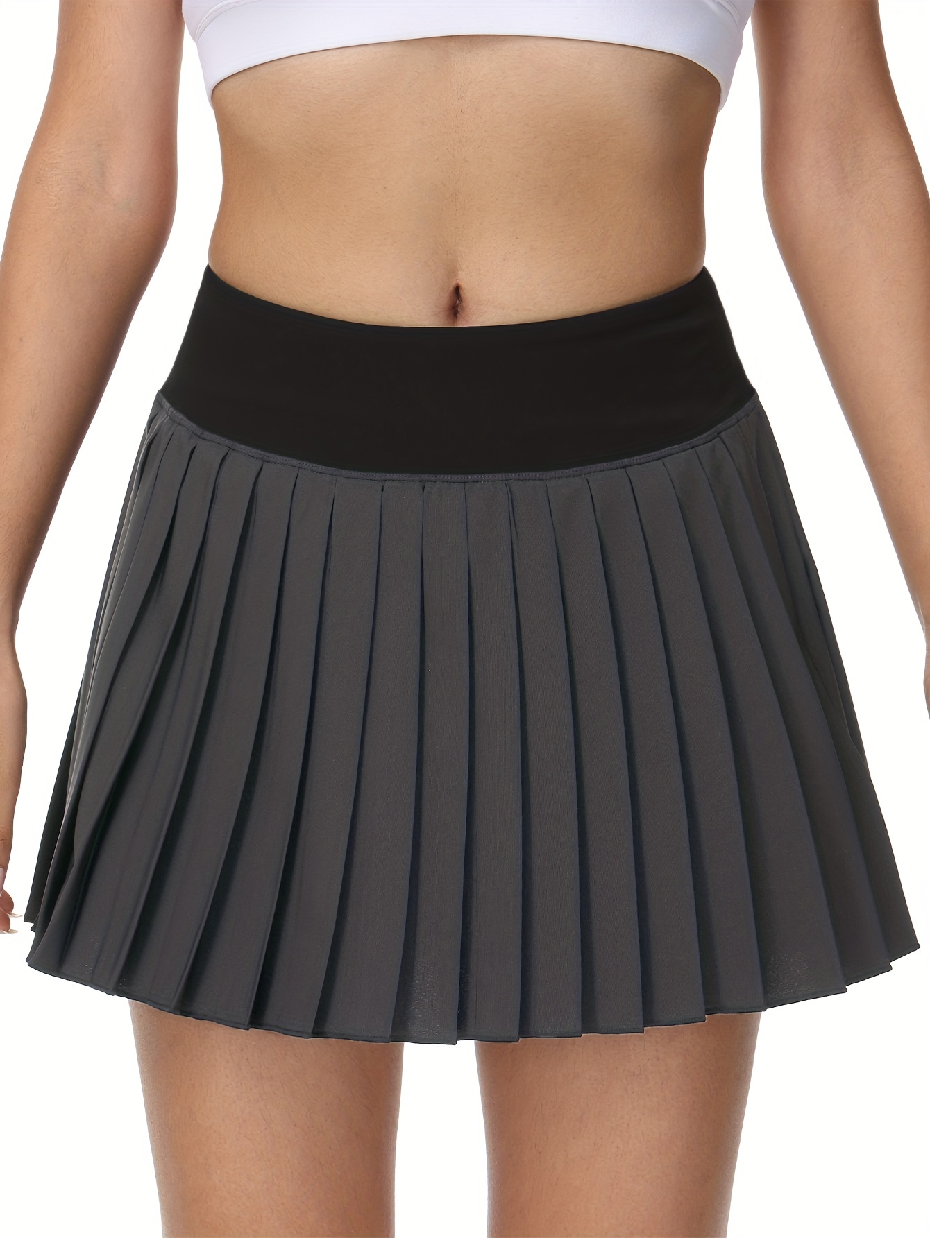 Women's Activewear: Black 2 in 1 Tennis Skirt Shorts Three - Temu Canada