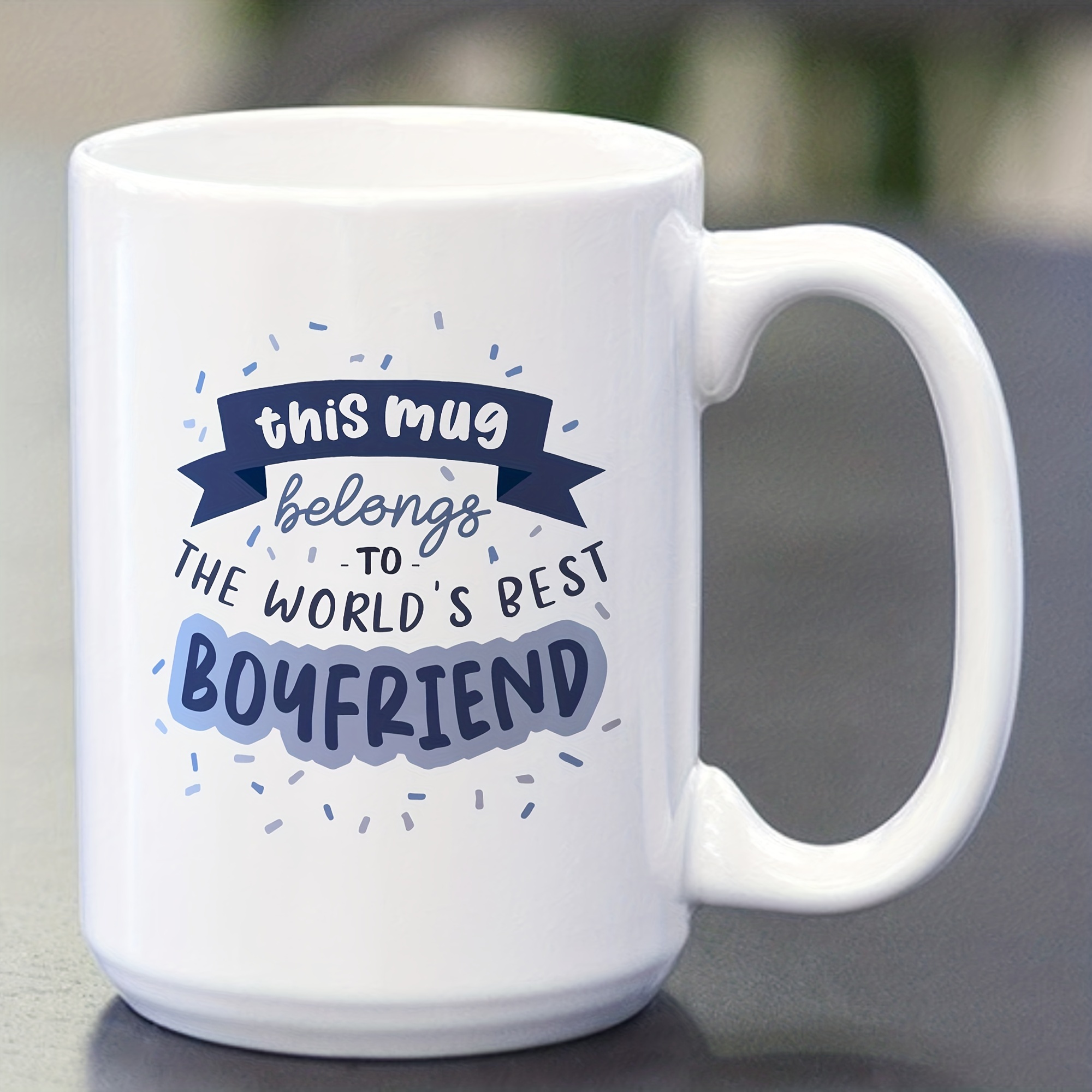 Funny Boyfriend Gift for Boyfriend Mug, Worlds Okayest Boyfriend