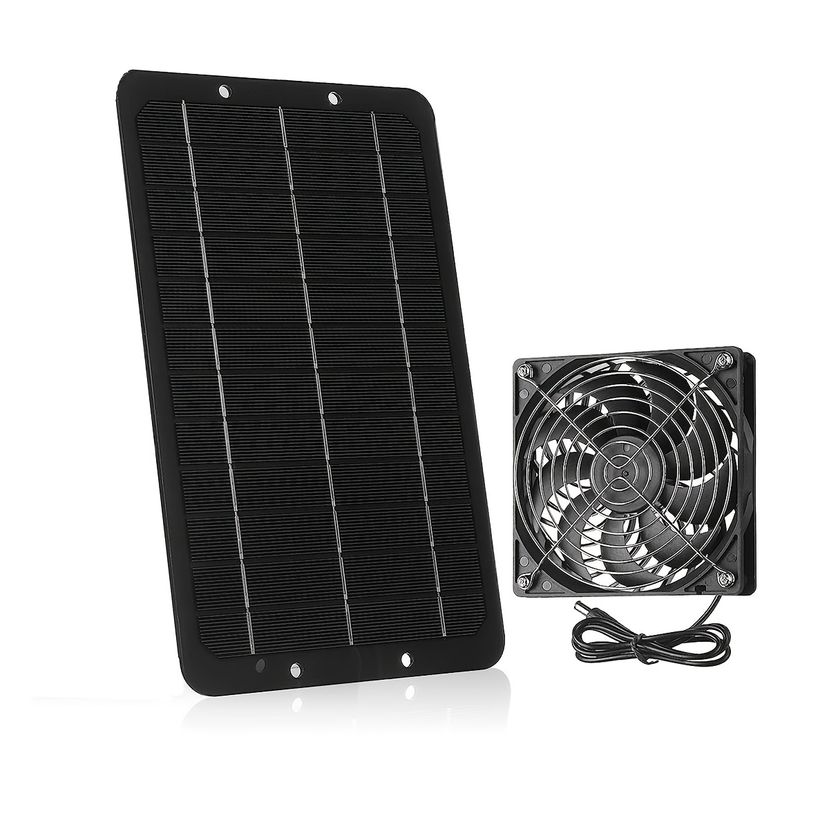 Kit Ventilador Solar Impermeable Pro Panel Solar 10 W + 2 - Temu Chile