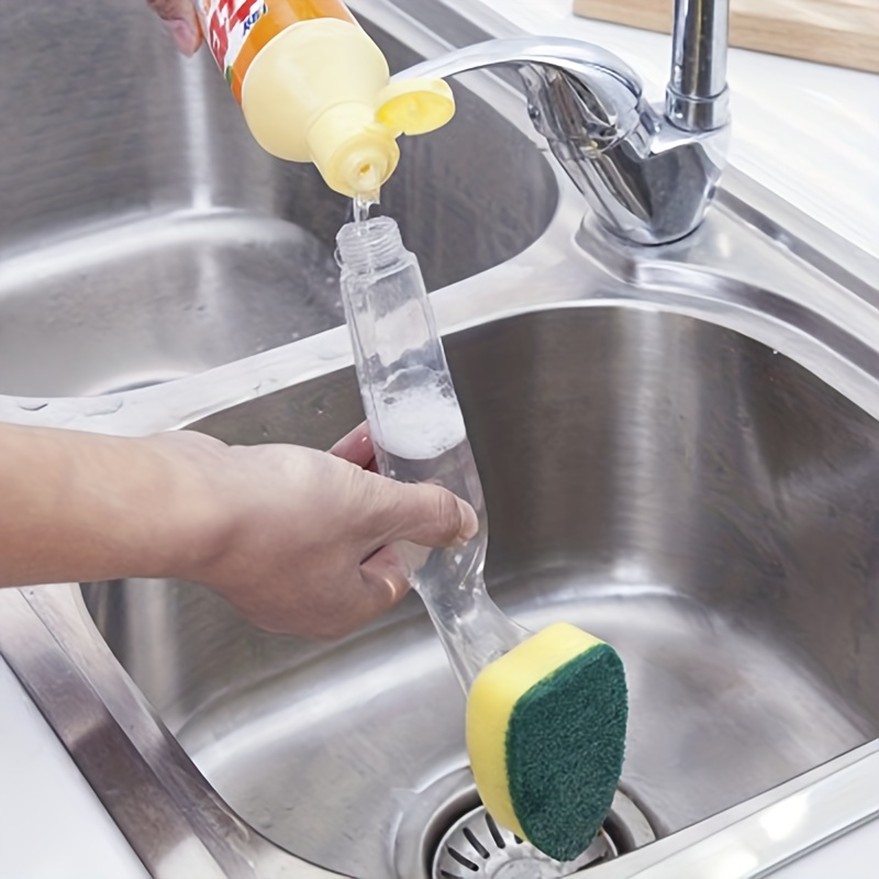 Replacement Dishwashing Stick And Sponge Head - Clean Your Kitchen Sink  Like Never Before - Temu