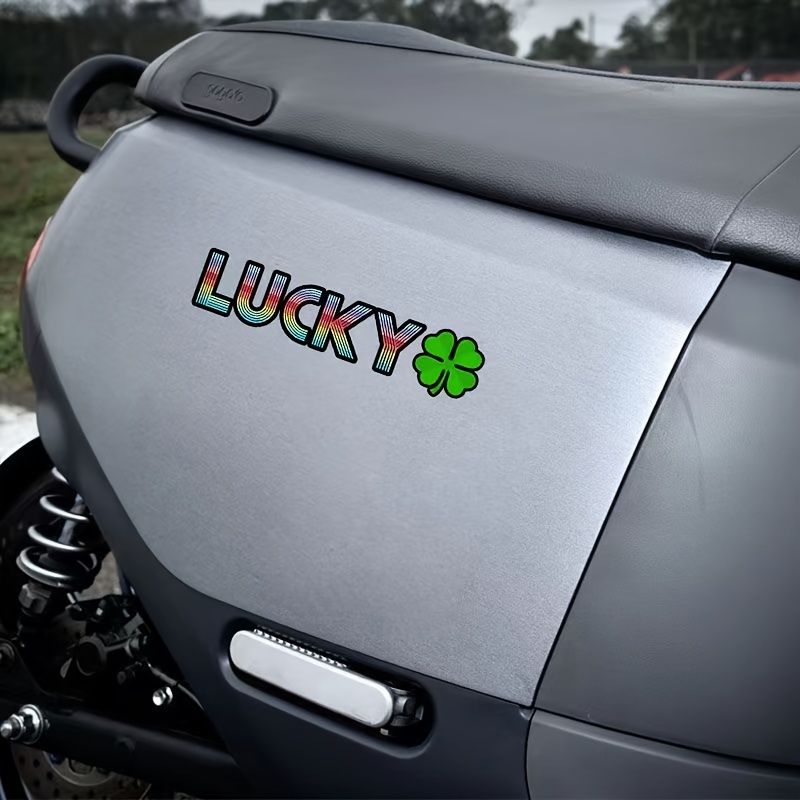 4 Leaf Clover Vinyl Decal, Bumper Sticker, Lucky, Shamrock, Irish, Four,  Window