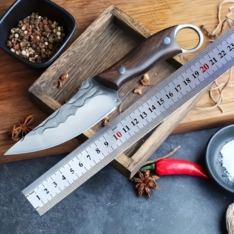 Forged Boning Knife: Multi-purpose Meat, Fruit & Bbq Cutting Knife With  Leather Sheath - Temu