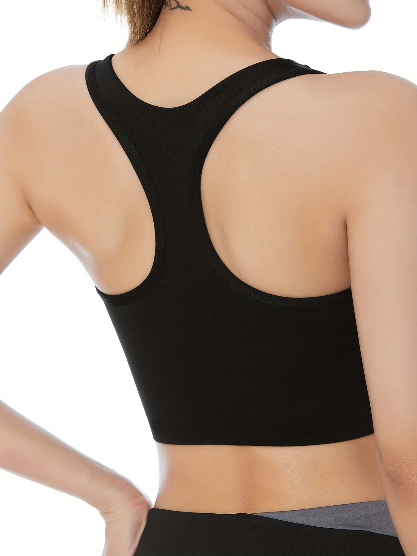 NEOSAN Womens Sport Bras High Neck Removable Padded Yoga Crop Tops