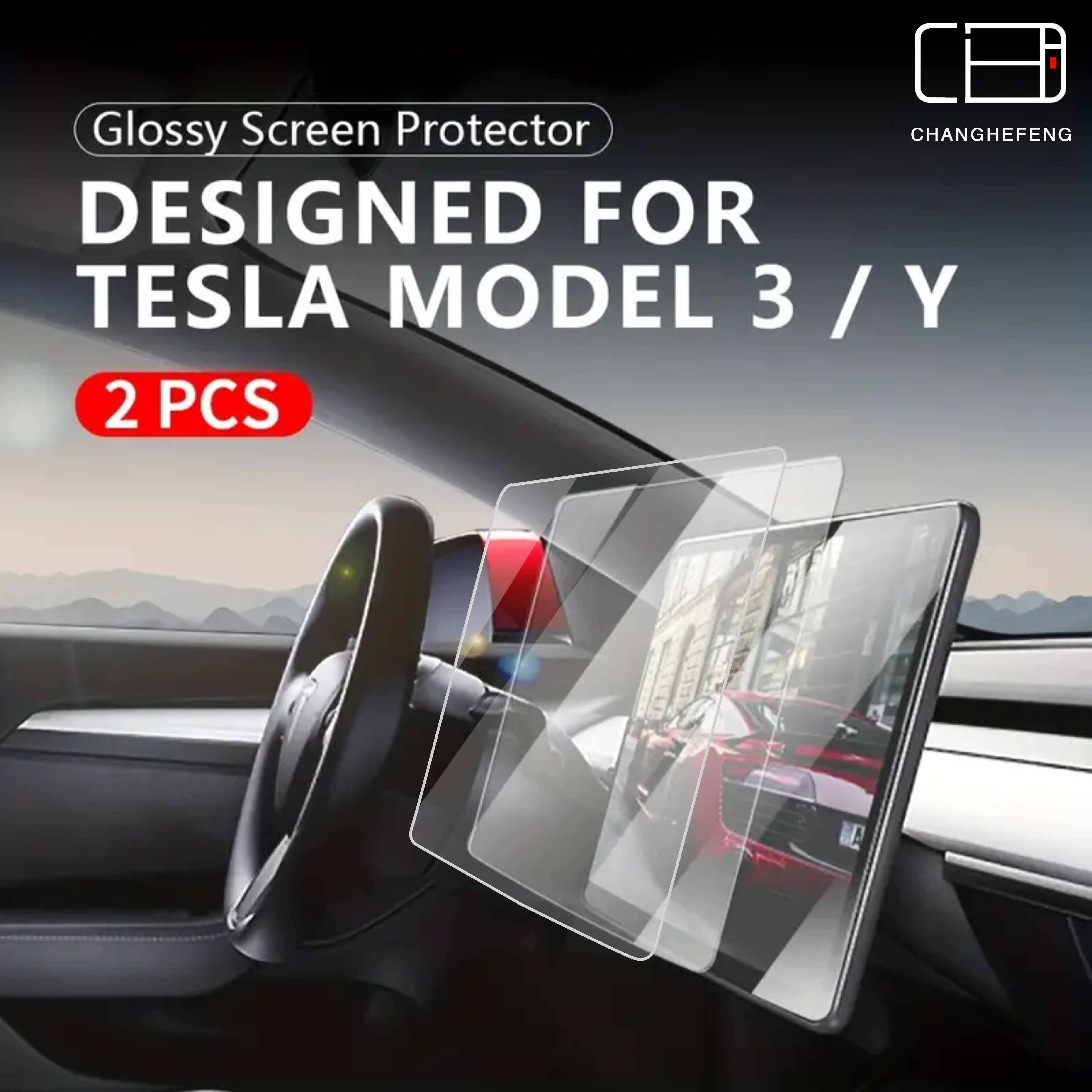 Tesla Model Y & Model 3 Screen Protector - Tempered Glass