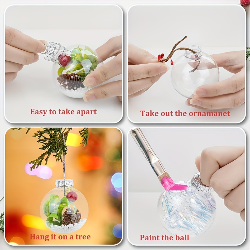Fillable Clear Plastic Balls Decorations(8 Styles) - Temu Australia