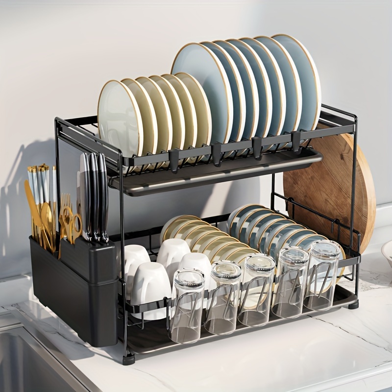 Kitchen Detachable Bowl And Dish Storage Rack Household - Temu