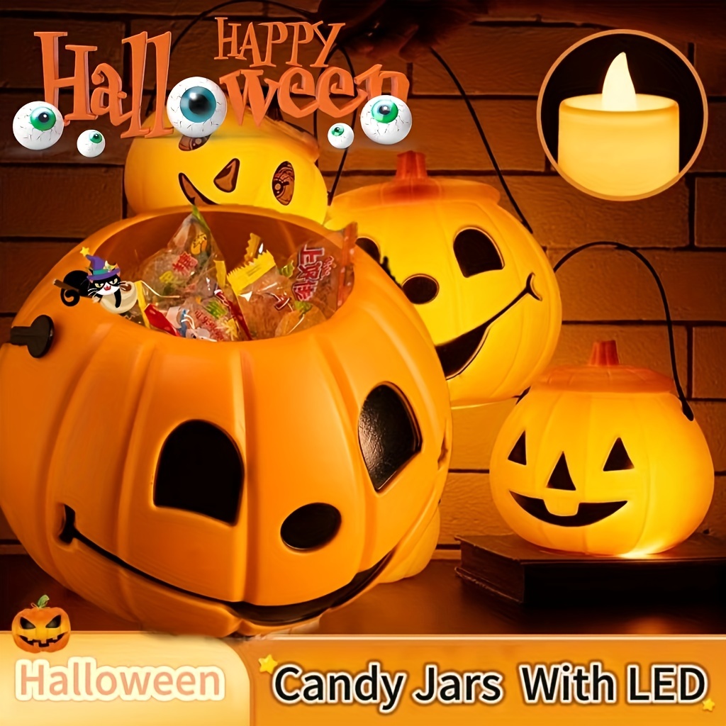 Light Up Pumpkin Candy Bag