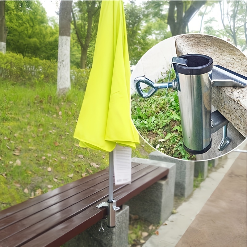 Umbrella Clamp Stand Holder Parasol Stand Fixed Clip Parasol