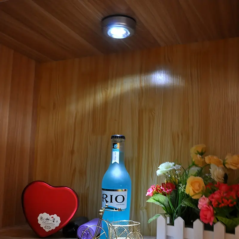 Veilleuse LED À Commande Tactile Lampe Ronde Sous meuble - Temu France