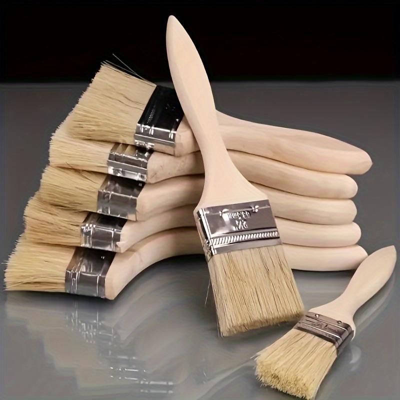 Thickened Natural Paint Brush Set Includes Decorative Stain - Temu