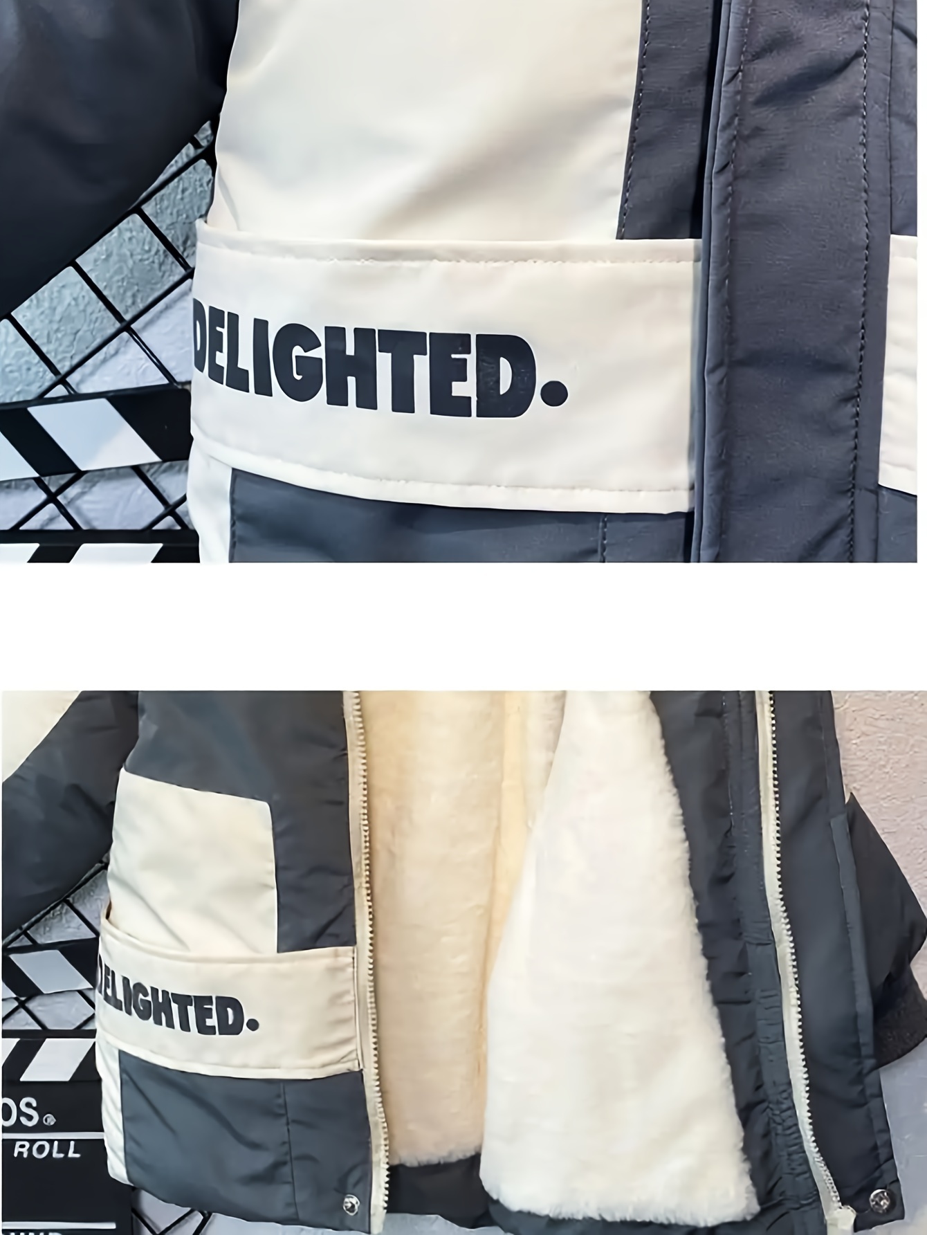 Boys' Winter Coat with Plush Hood & Faux Fur Lining - Thickened Cardigan Collar, Long Sleeve, Front Pockets, Regular Fit Casual Outerwear for Fall/Winter, Boy Winter Coat, Fall Winter Apparel, Durable Coating Finish