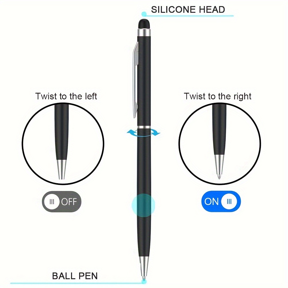 Universal Stylus Pen 2-In-1 In Alluminio Automaticamente Assorbente Per  Tablet IPad Xiaomi Touch Pen Phone Stylus - Temu Italy