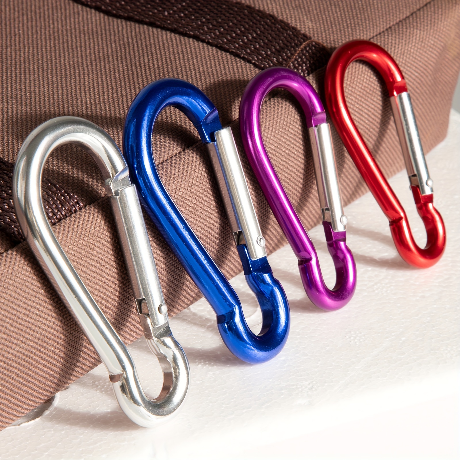 Travel Accessories Carabiner Keychains Aluminum Alloy D ring