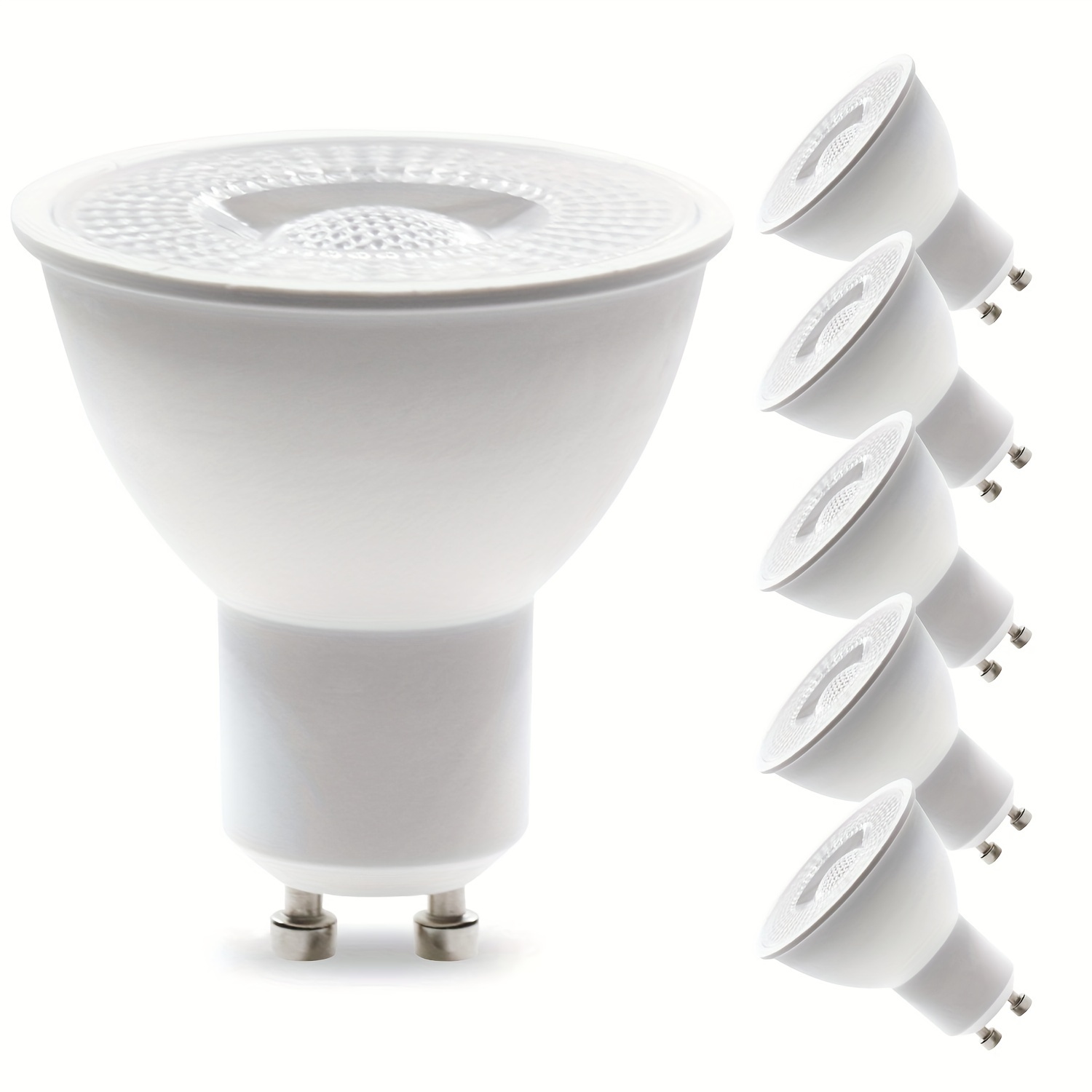 LE - Bombillas LED GU10, equivalentes a halógenas de 50 W, no regulables,  repuesto de bombilla LED para iluminación de riel empotrable, 3 W, 350 lm