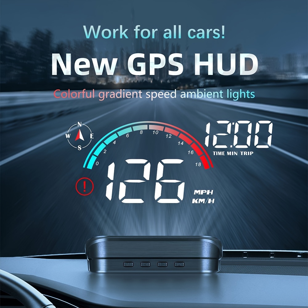 Universal Car HUD Display OBD2+GPS Head Up Display High Definition