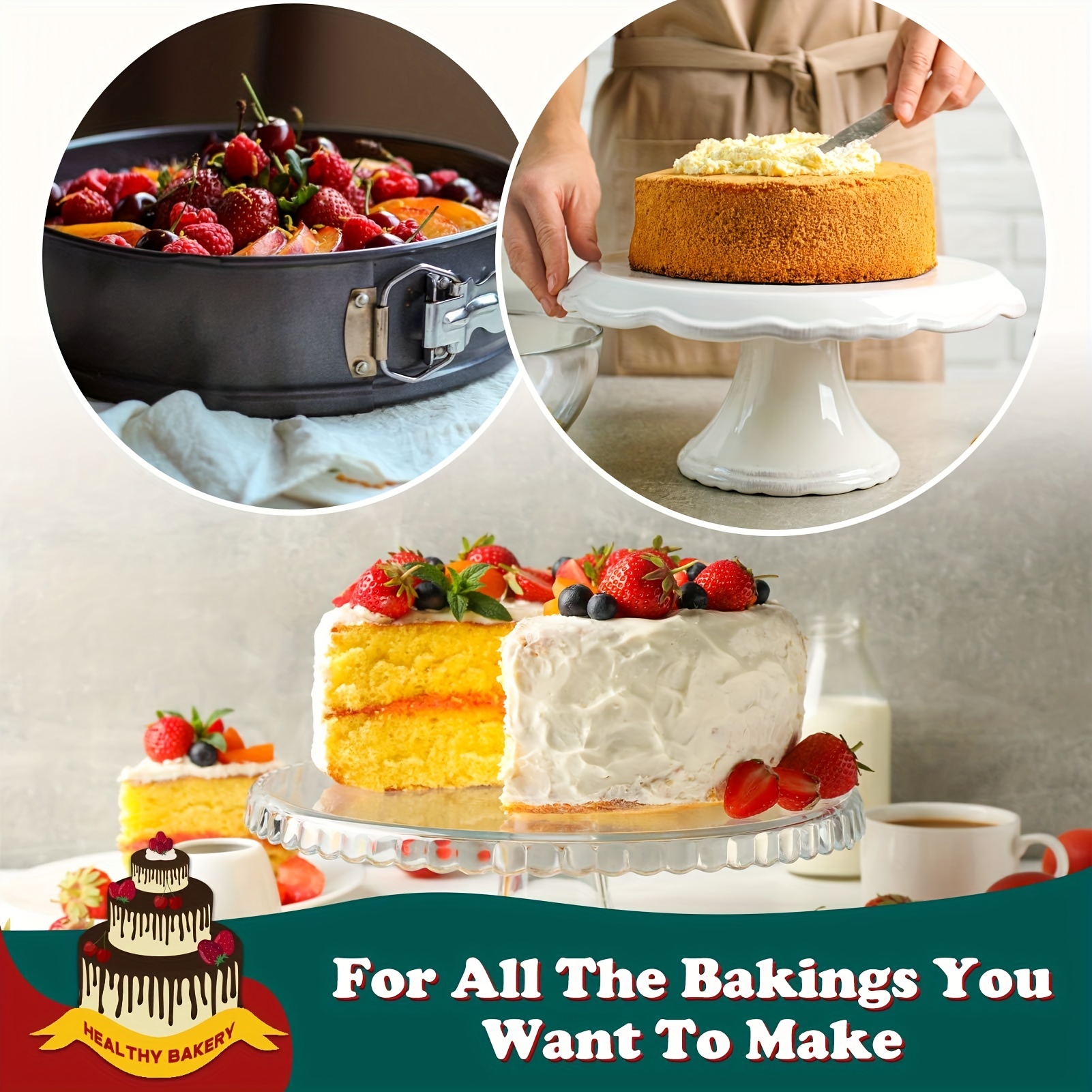 Cake Combo and Baking tools to bake amazing cakes with all accessories all  in one cake