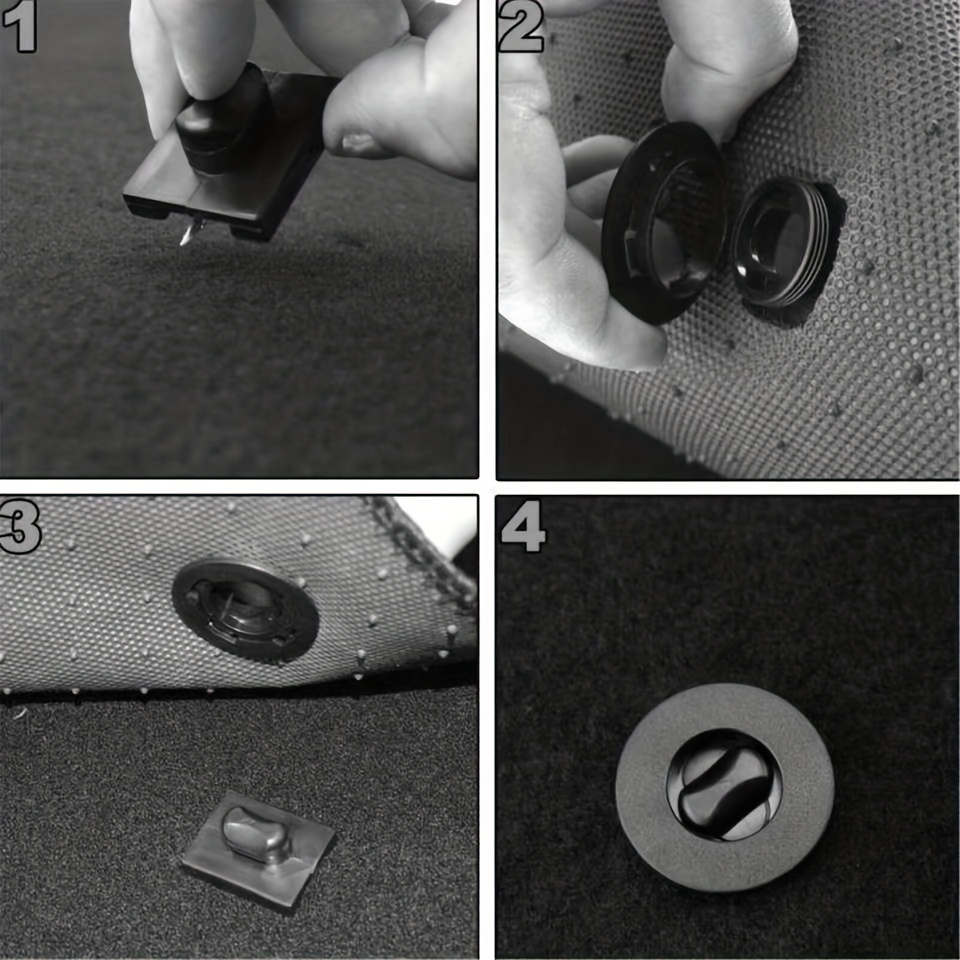 4 piezas Clips para alfombras de automóviles Abrazadera de agarre