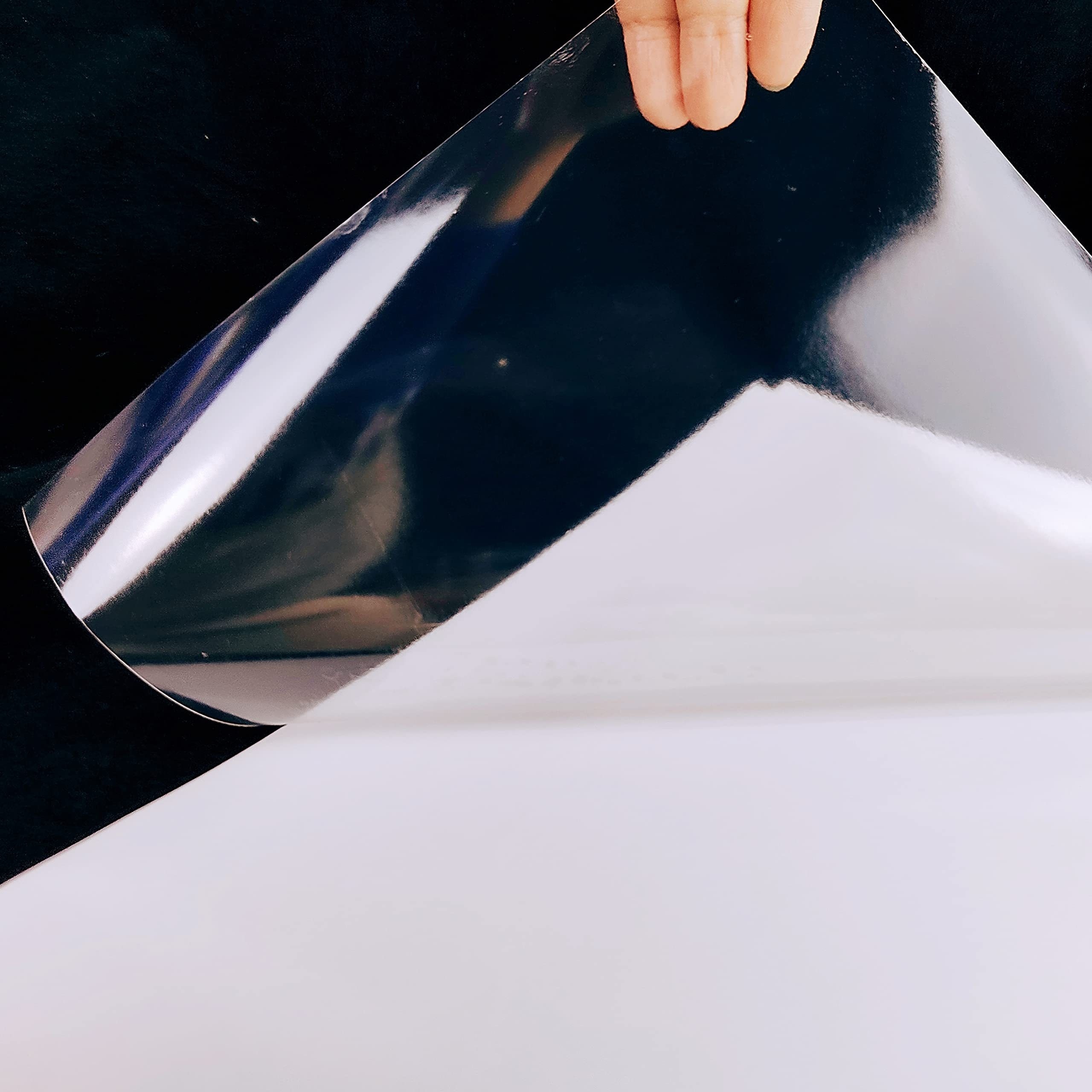 Lot de 15 feuilles de papier autocollant en vinyle de qualité supérieure  pour imprimante à jet d'encre ou laser - Blanc brillant et imperméable -  Sèche rapidement et tient parfaitement l'encre 