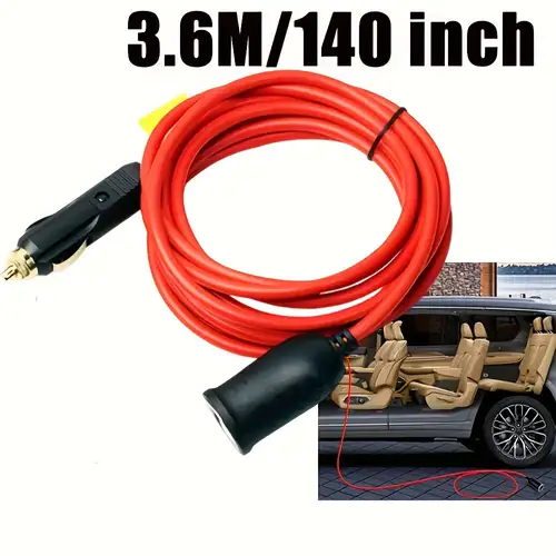 12 24v Car Cooler Box Power Extension Cable Cord Universal - Temu