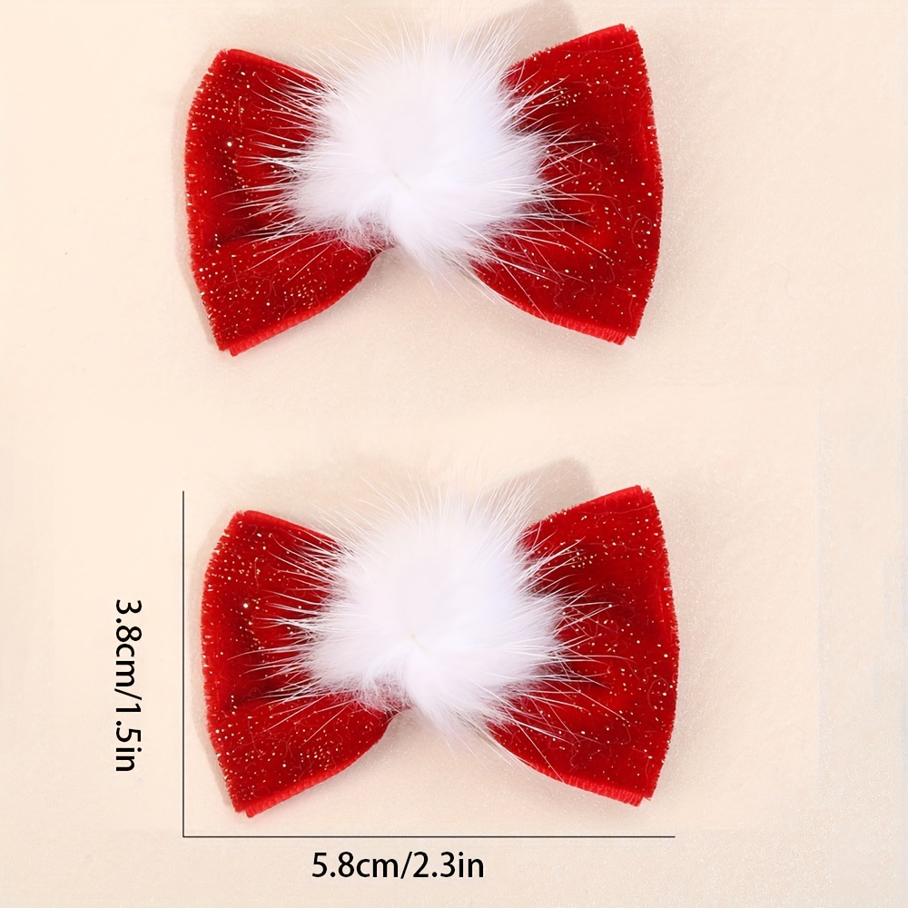 2 Pinzas Pelo Lazo Pelo Rizado Niña, Pinza Pelo Fuegos Artificiales Navidad  - Moda Infantil - Temu Chile