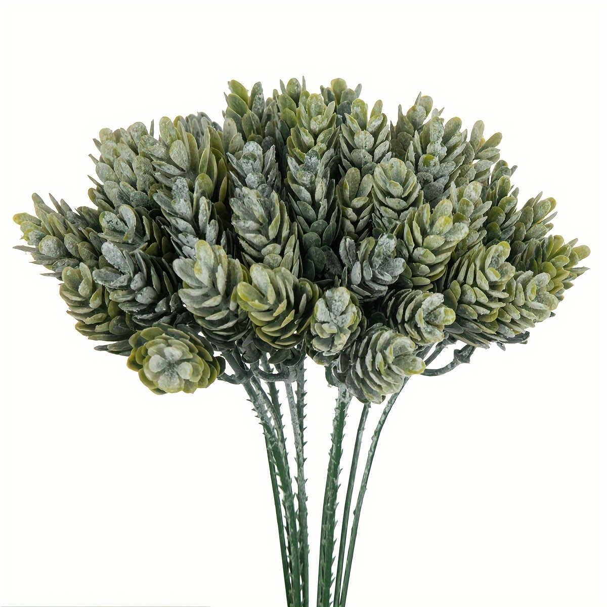 

6pcs/18pcs Artificial Flowers Fake Plants Plastics Grass Bouquet Christmas Autumn Decorations Vase For Home New Year' Outdoor Garden Living Room Diy Garland Household Products