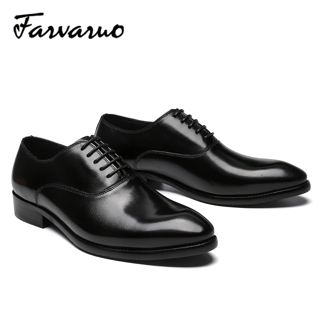 Men Patent Leather Dress Shoes Formal Oxford Comfort Pointy Toe Wedding  Shoes