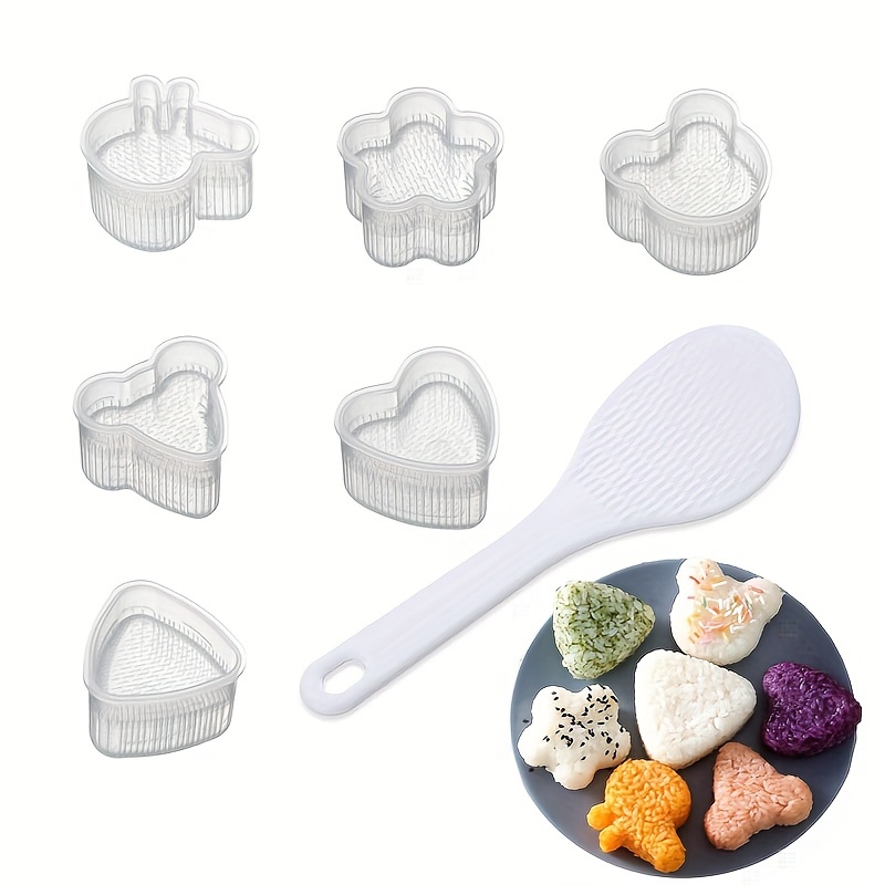 Rice Ball Mold Sushi Mold Sushi Rice Ball Mold Cute Onigiri Mold Diy Sushi  Molds Triangle Rice Mold Cartoon Style Food Grade Pp Sushi Making Kits For  Lunch Bento And Home Diy 