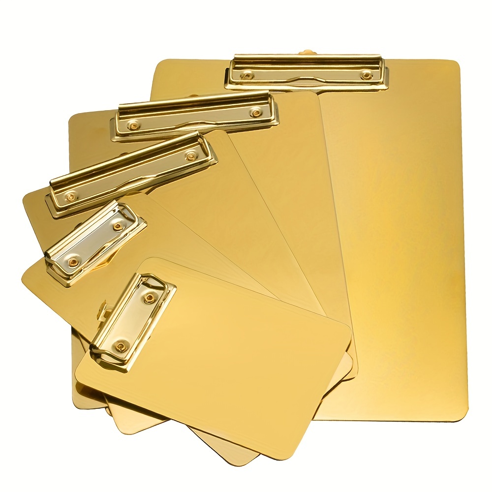 Metal Clipboard Folder A4 Stainless Steel Clip Board Bill Storage Folder  Writing File Board Menu Splint for Business - AliExpress