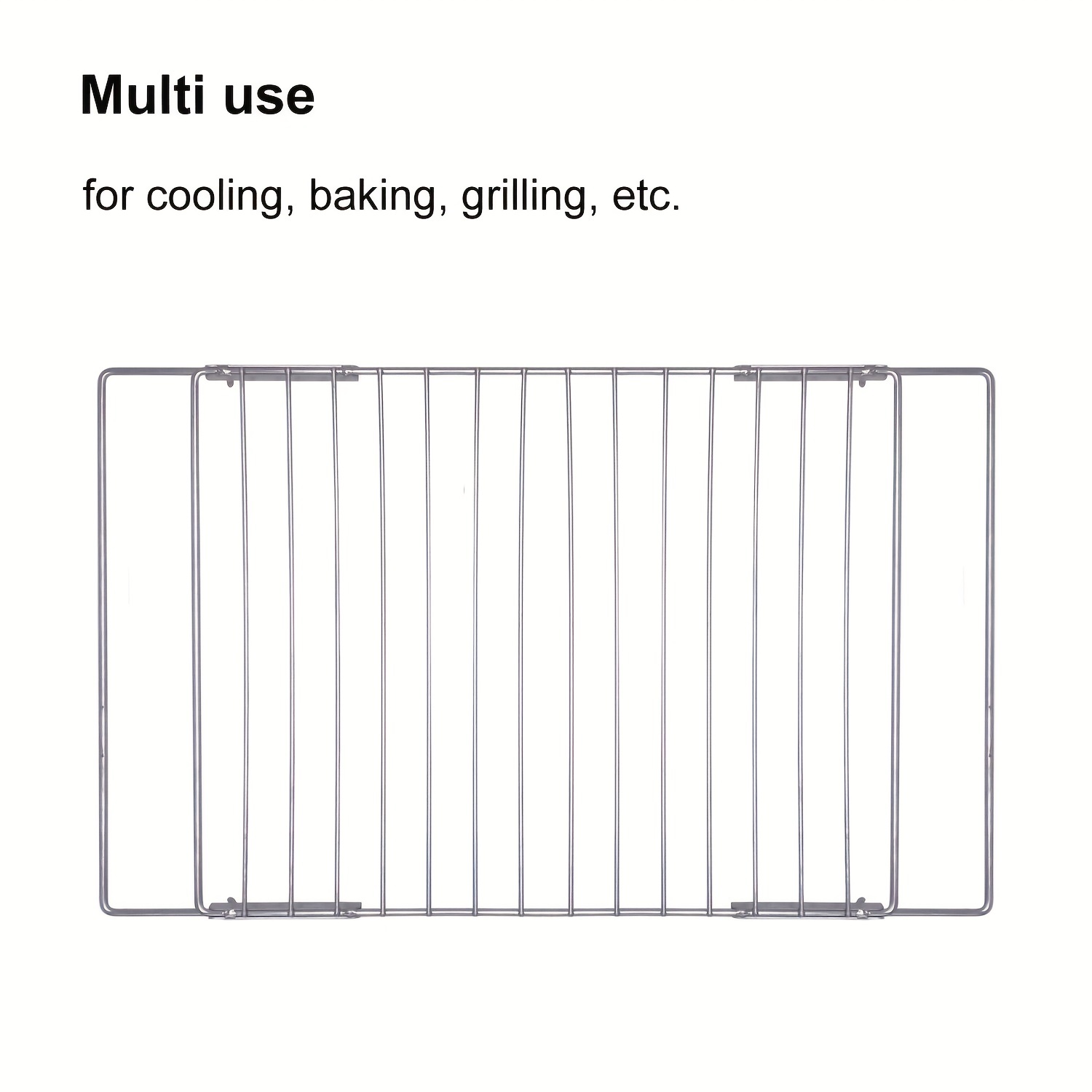 Multi Use Cooling Rack Black Heavy-Duty Wire Cooking Rack Baking