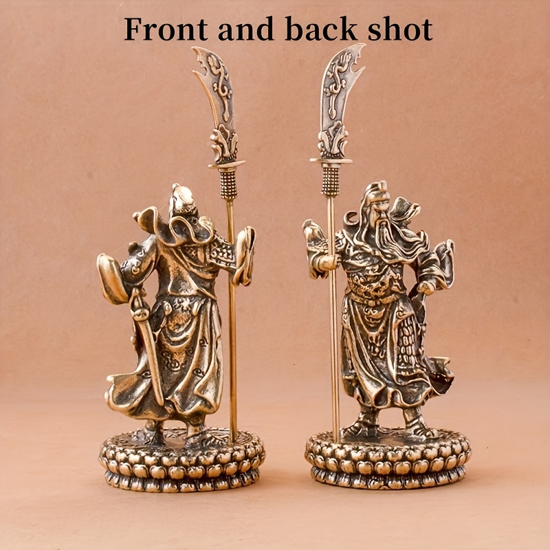 Pure Brass Guan God Wealth Wu Cai Statue Ornaments - Temu Canada