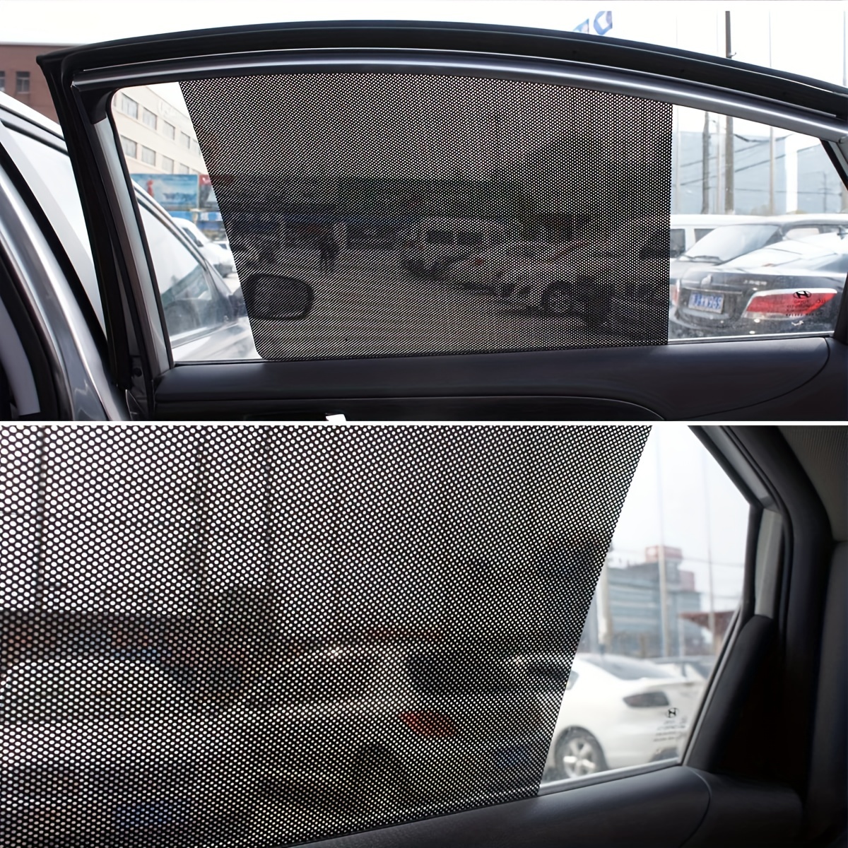 Sonnenschutz Auto Seitenfenster 2x Hitze und UV reflektierende Aufkleber