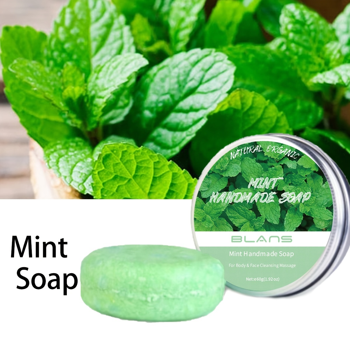 Peppermint Tea Tree Natural Shampoo & Body Bar, Peppermint Shampoo