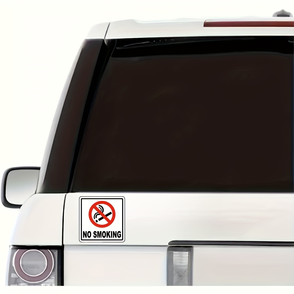 No Smoking Sign Stickers Warning Stickers Car Sticker Car - Temu