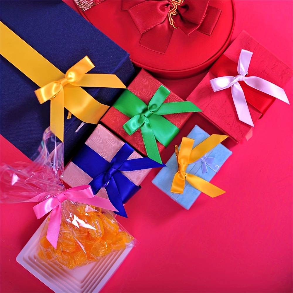 Colorful Rib Bow Gift For Cake Package Rib Bow Bows For - Temu