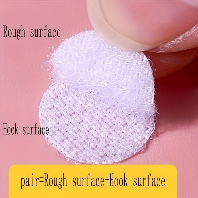 800pcs Sticky Back Hook Loop Coins 2.01cm Dia for School Office Arts