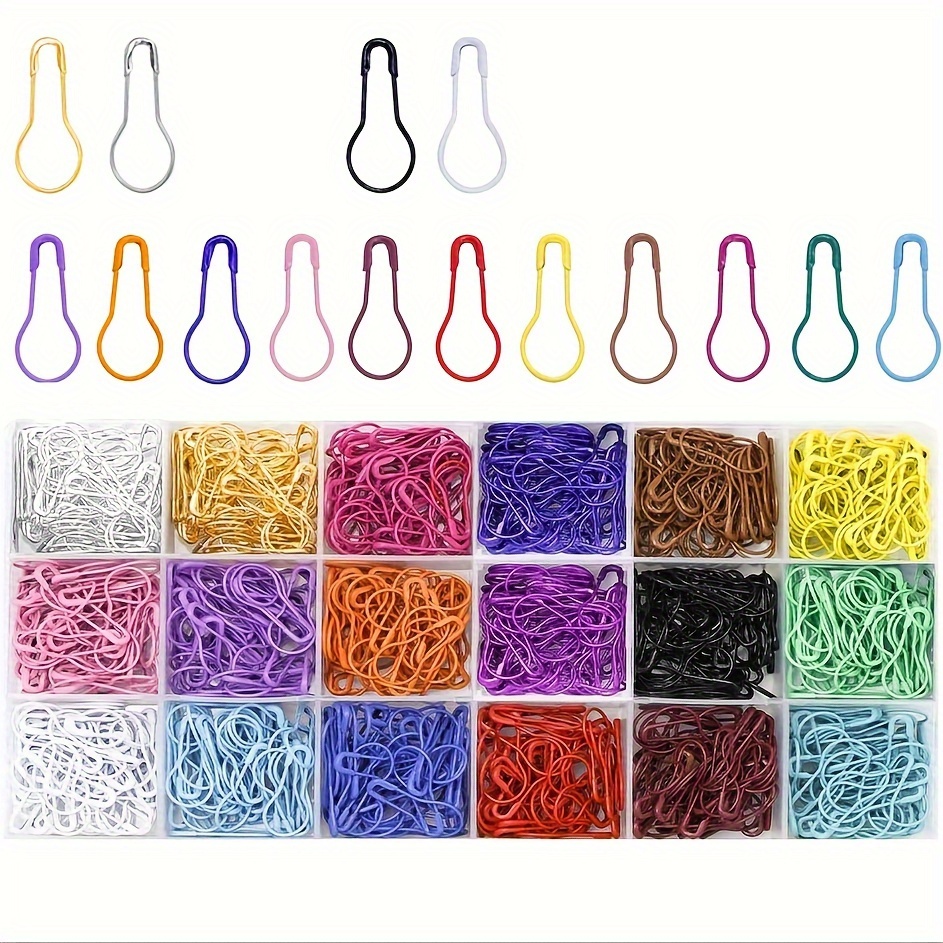 

150pcs Safety Bulb Pins, 10 Colors Calabash Crochet Stitch Markers, Metal Safety Pins For Knitting And Diy Project