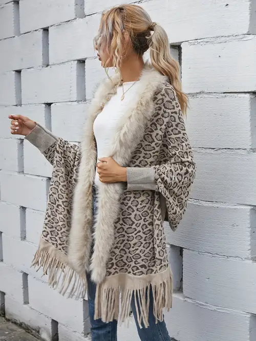 Womens Leopard Print Sweater - Temu Canada
